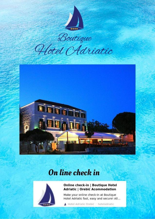 Heritage Boutique Hotel Adriatic-Adults Only Orebić Zewnętrze zdjęcie